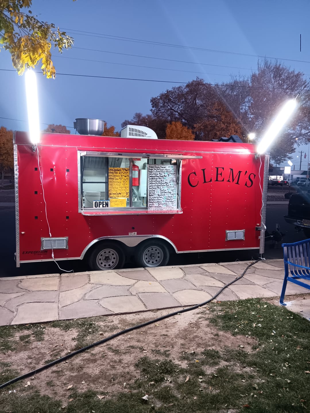 Customer photo review of Food Truck Service Area Light – Dual 5 Foot Pole 20,000 Lumens