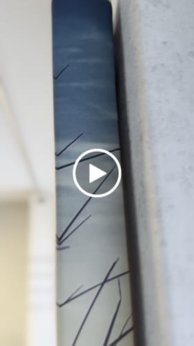 Customer video review of Leinwandbild | Strandlandschaft mit Gras | Hochformat