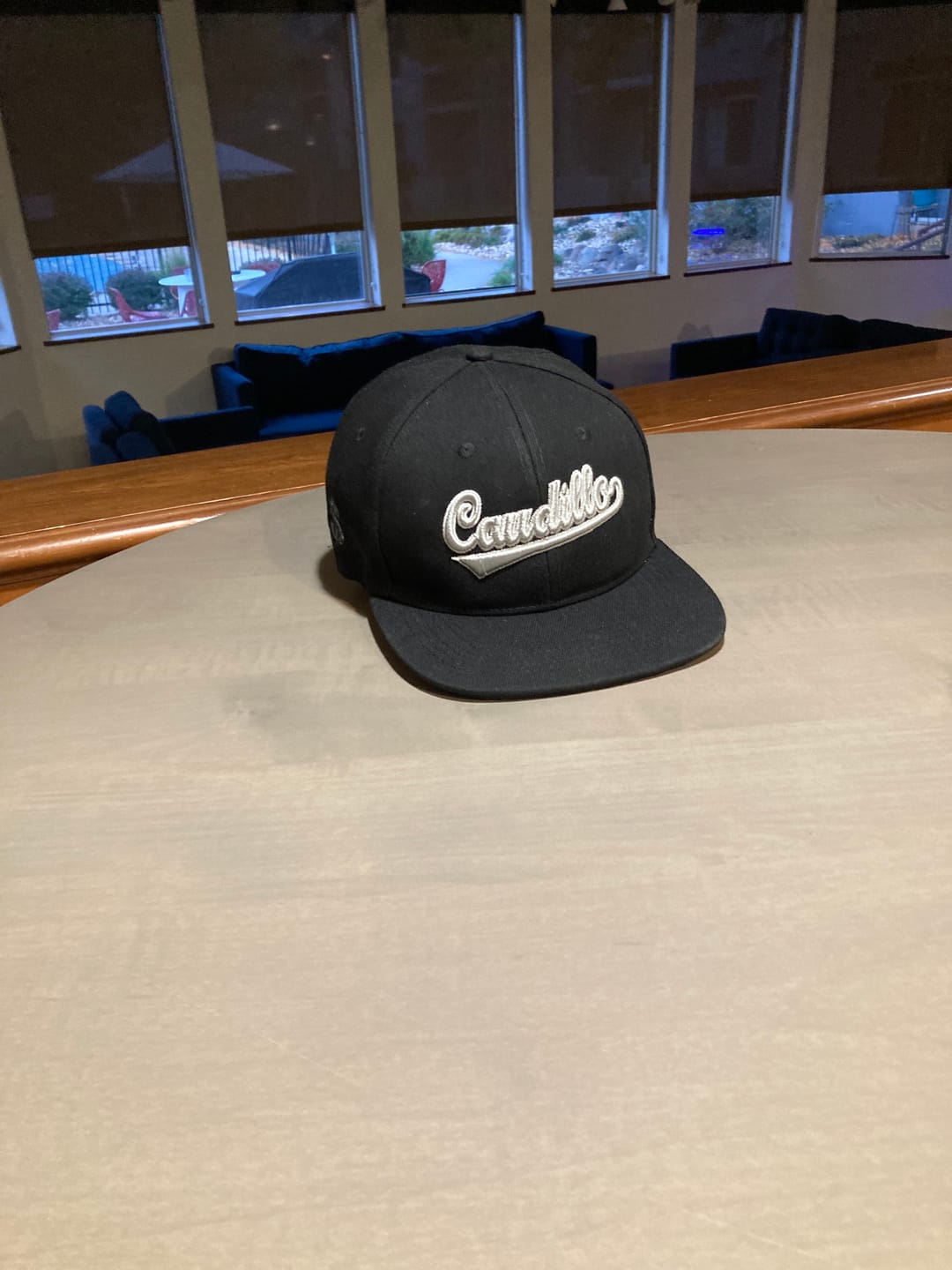 Customer photo review of Custom Black 3D Puff Embroidery Flat Embroidery Casual Sport Baseball Cap