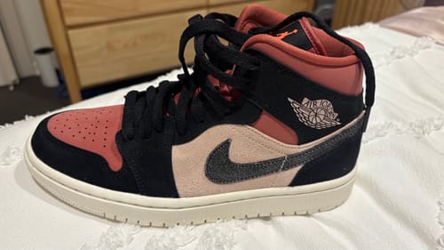 Customer photo review of Nike Air Jordan 1 Mid 'Canyon Rust' Womans