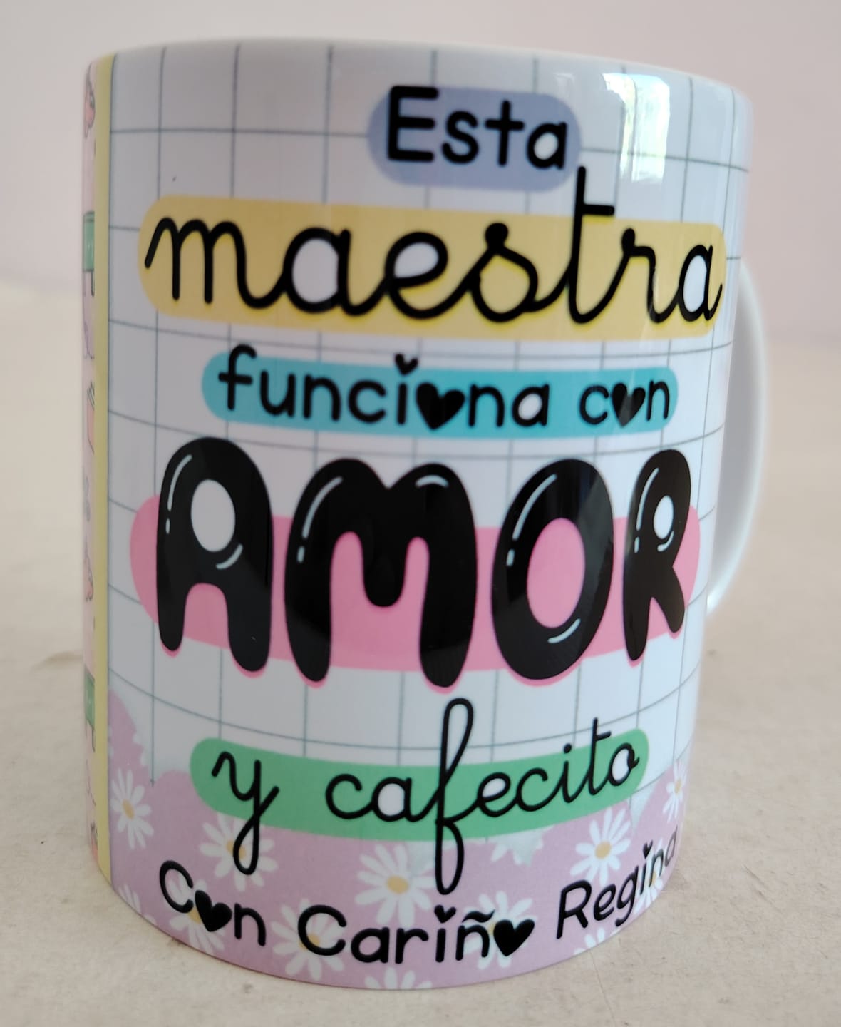 Customer photo review of Taza Blanca para Sublimar 11 Oz. Color Make Grado AAA