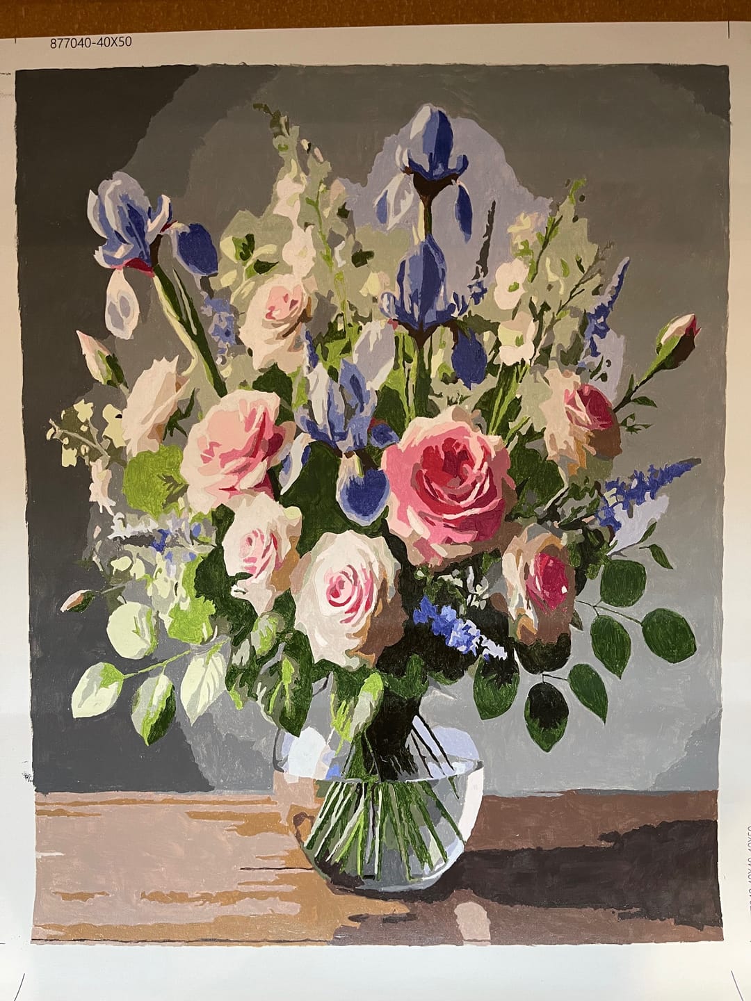 Customer photo review of Paint By Numbers - Flower in a Vase