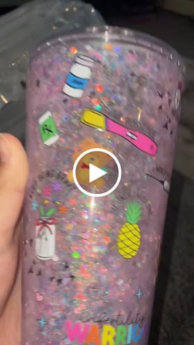 Customer video review of Custom 16oz ACRYLIC Double Walled Tumblers