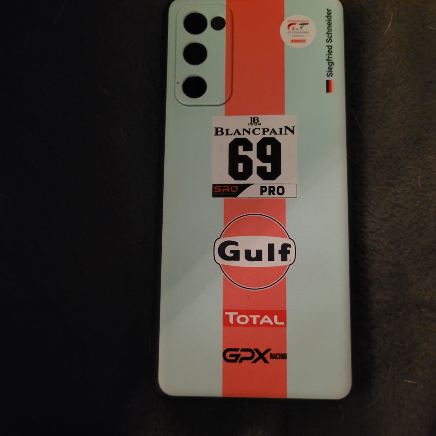 Customer photo review of Gulf Porsche GT Livery - Individuelle Handyhülle für Samsung