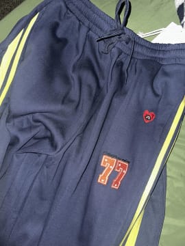 Customer photo review of Aelfric Eden Stripe Baggy Barrel Sweatpants