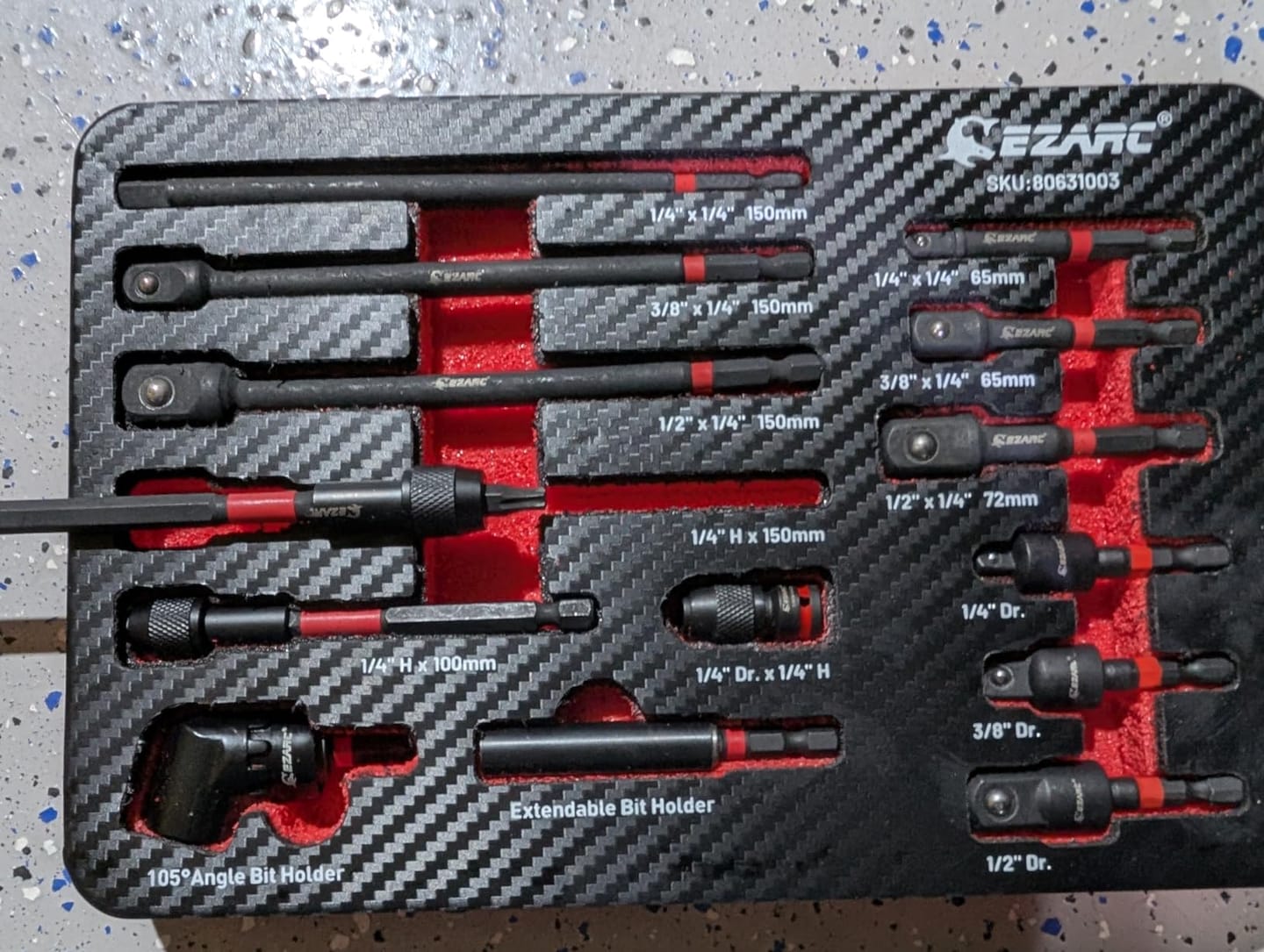 Customer photo review of EZARC Impact Driver/Drill Multi-Function Adapter Kit (14-Pc)