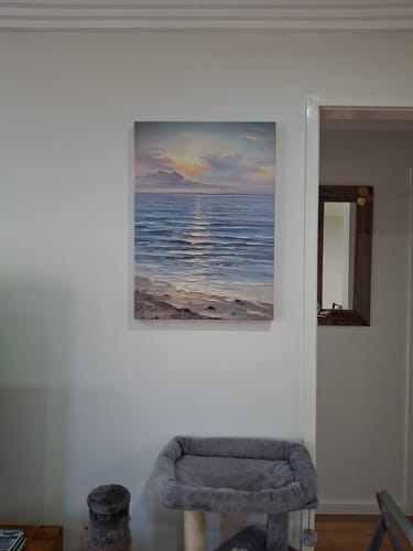 Customer photo review of ABSTRACT TIDES CANVAS