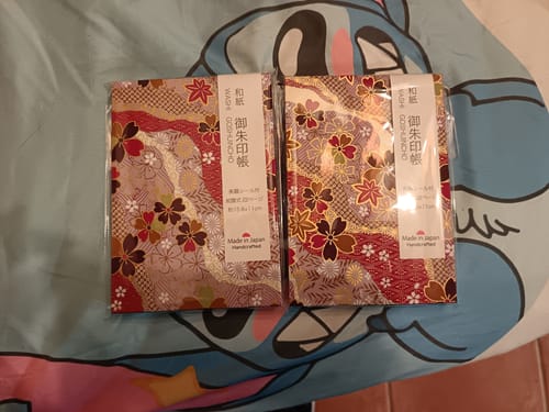 Customer photo review of Carnet à Tampons Japonais Sakura Momiji
