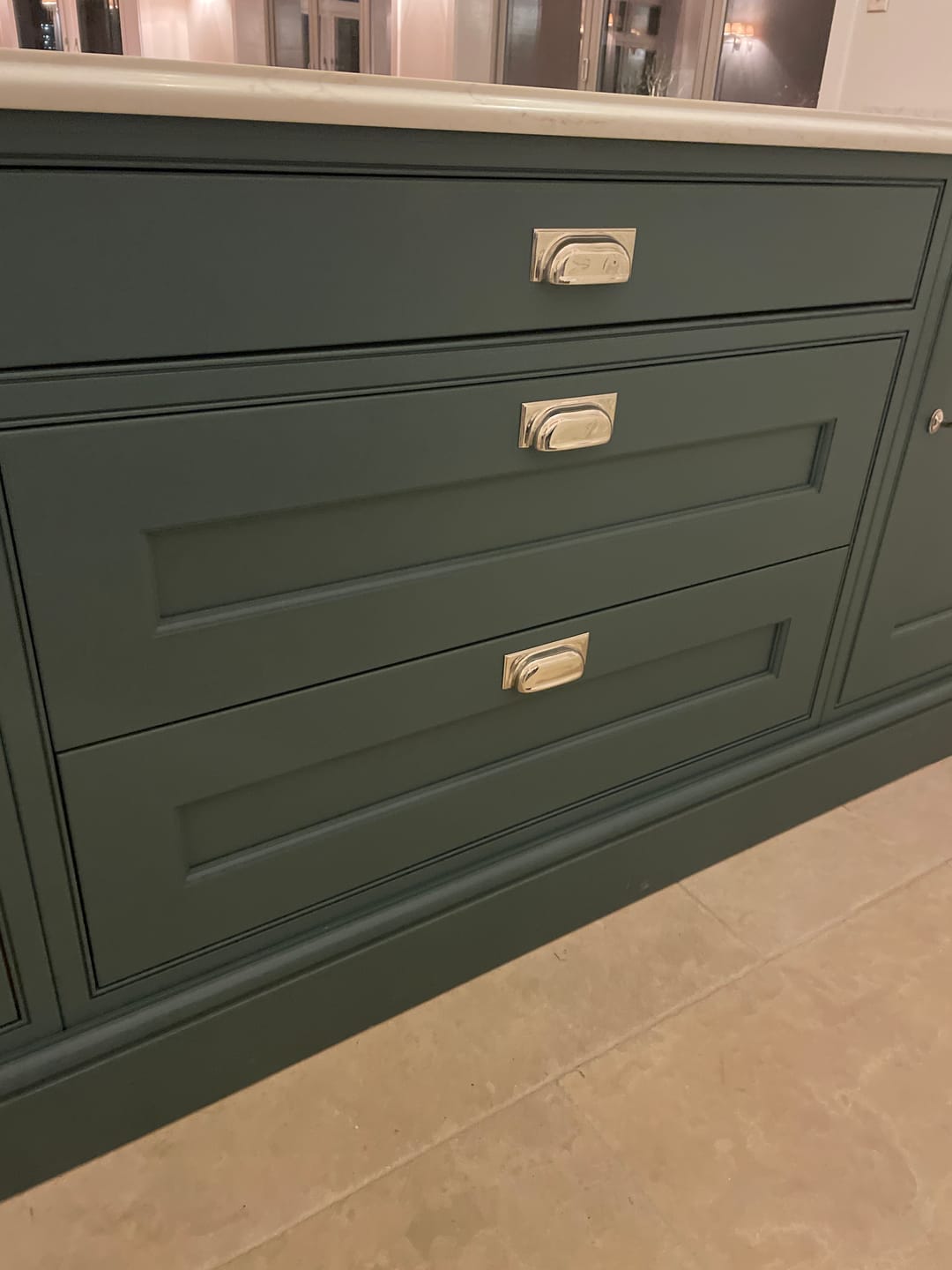 Customer photo review of Shropshire Polished Nickel Cupboard Handles