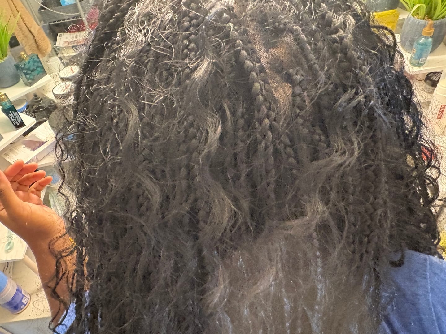 Customer photo review of BOHO Knotless Braided wig