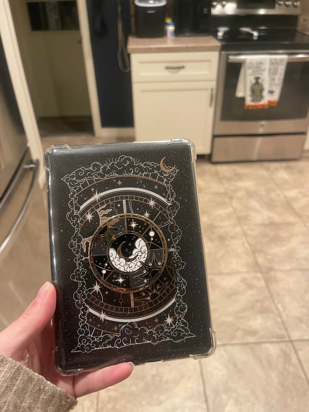 Customer photo review of Otherworldly Black - Kindle Sticker Insert