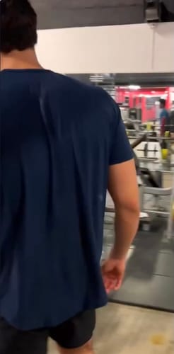 Customer photo review of Training Sport Tee - Navy Blue