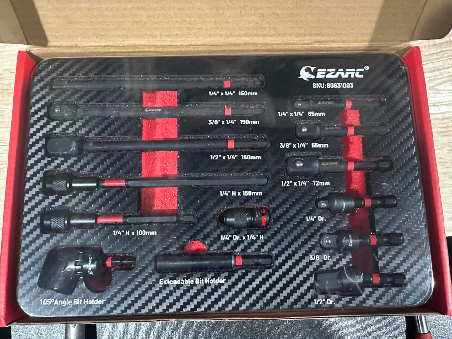 Customer photo review of EZARC Impact Driver/Drill Multi-Function Adapter Kit (14-Pc)