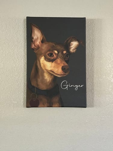 Customer photo review of Pet Art Canvas Wrap