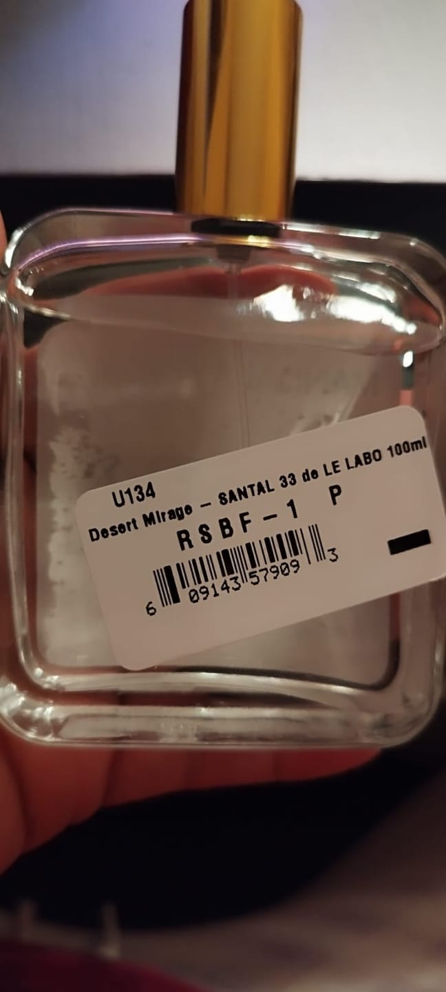 Customer photo review of Desert Mirage - Inspirado en SANTAL 33 de LE LABO 100ml-