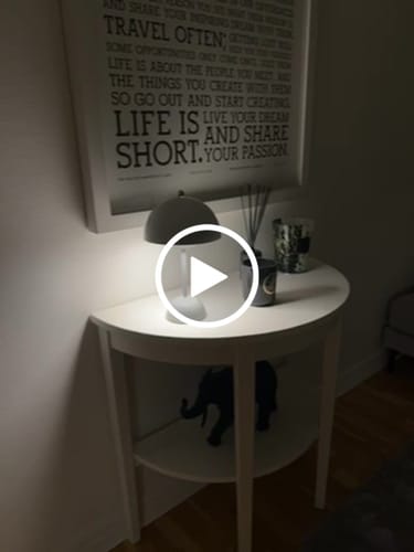 Customer video review of Trådlös bordslampa - svamplampa  De Mesa (Ø15 CM)