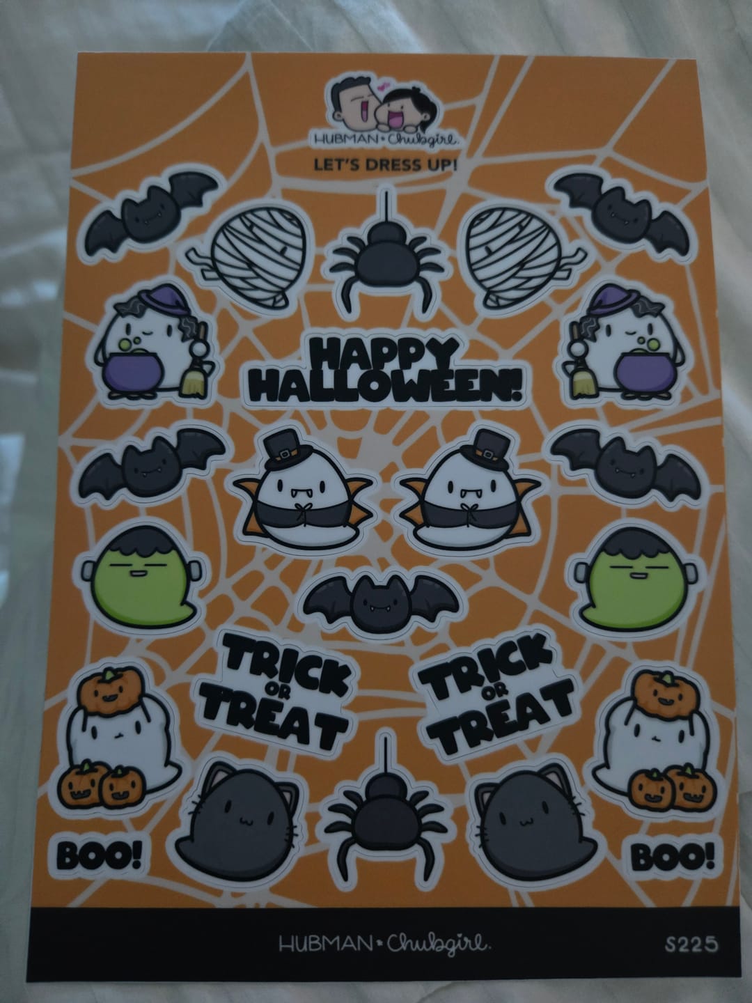 Customer photo review of Let's Dress Up Sticker Sheet