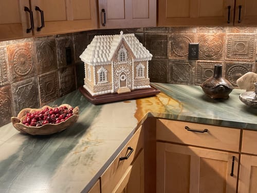 Customer photo review of Lighted Gingerbread Mansion