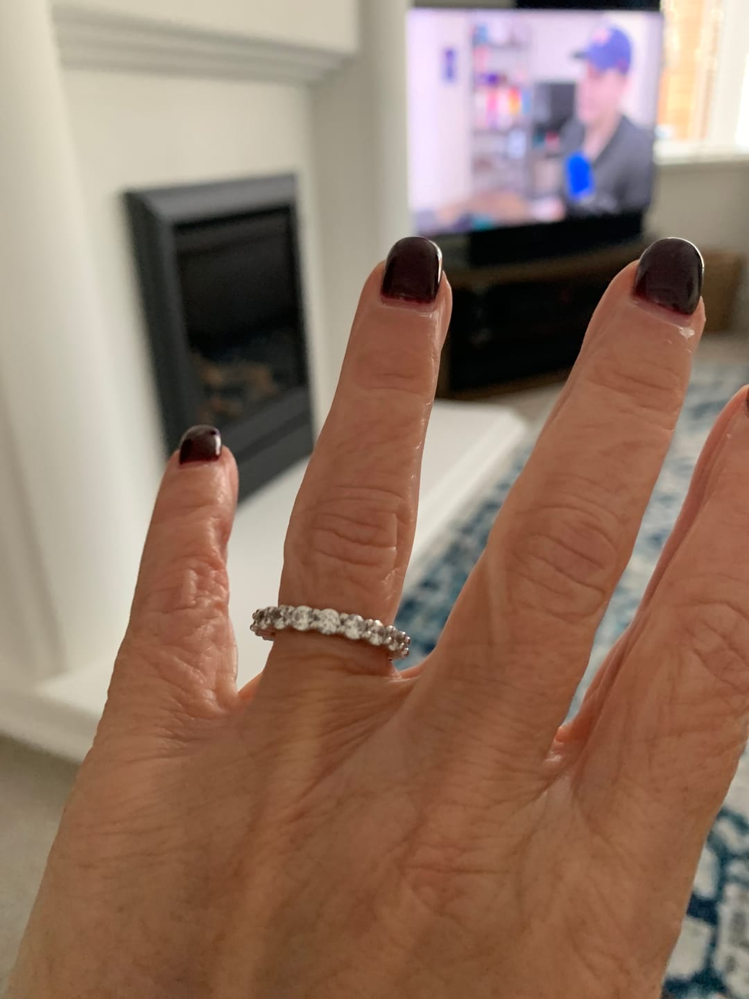 Customer photo review of White Gold 2mm Wonder Ring
