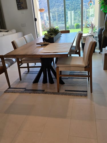 Customer photo review of Furniture Legs 420 Akro 28.5" H Metal Handmade Dining Table Legs