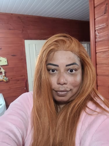 Customer photo review of Lace Front Sonia Ruiva Repartição Livre 13x6