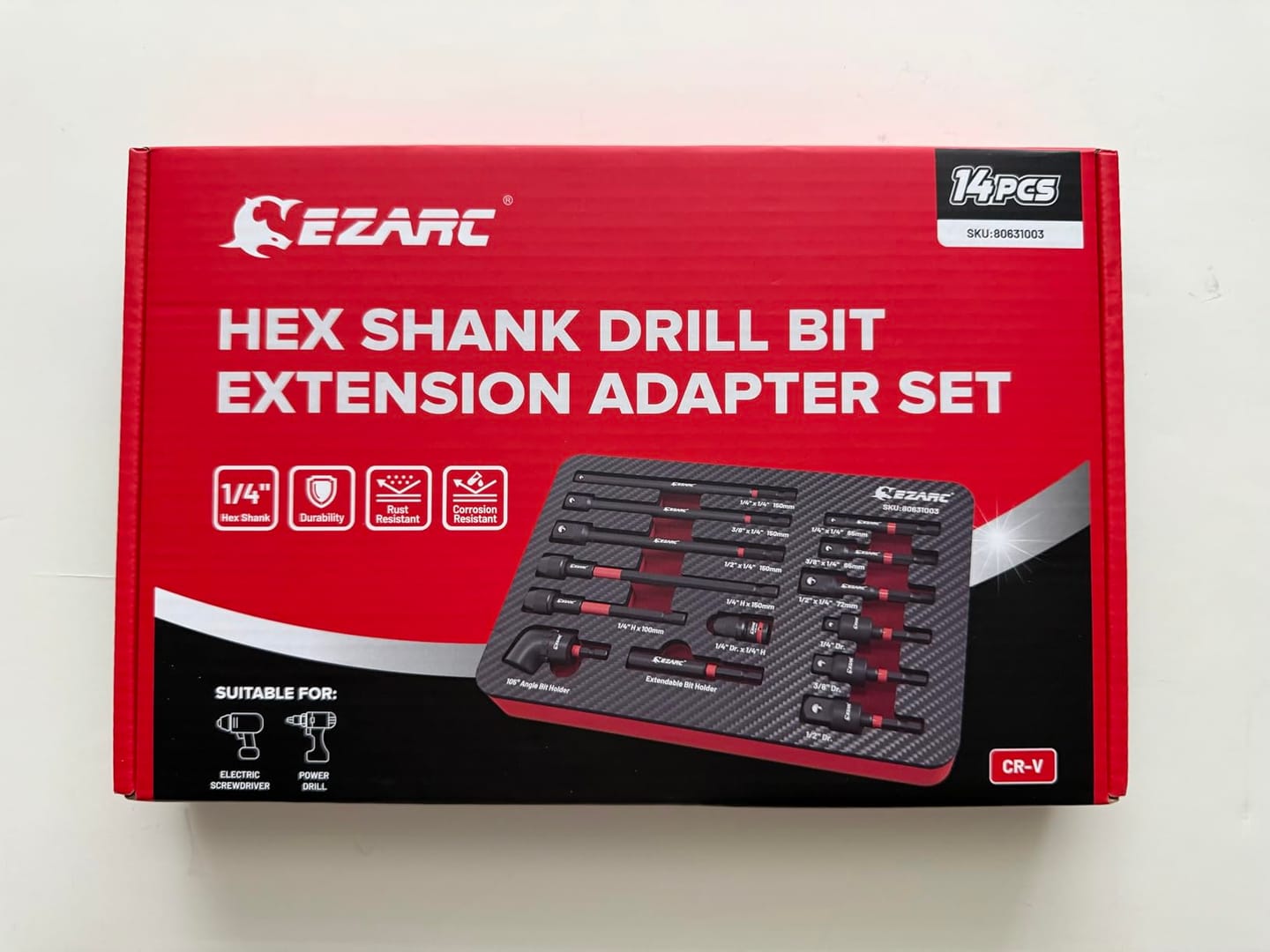 Customer photo review of EZARC Impact Driver/Drill Multi-Function Adapter Kit (14-Pc)