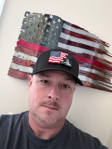 Customer photo review of Richardson 112 Don’t Tread On Me 3D Waving Flag Trucker Hat