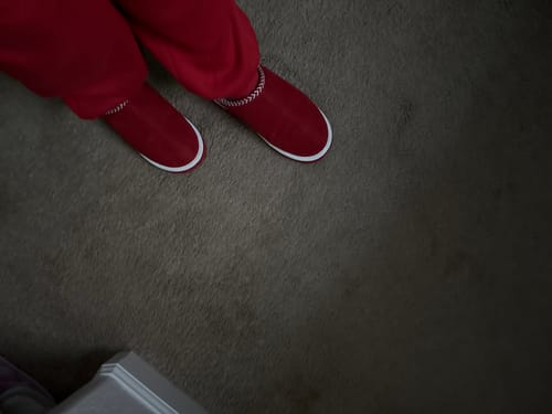 Customer photo review of TABITHA RED/WHITE