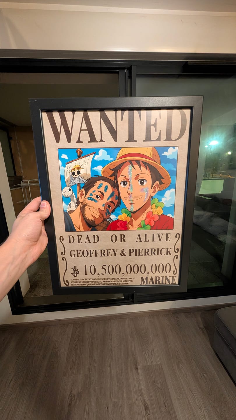 Customer photo review of WANTED - Affiche personnalisée