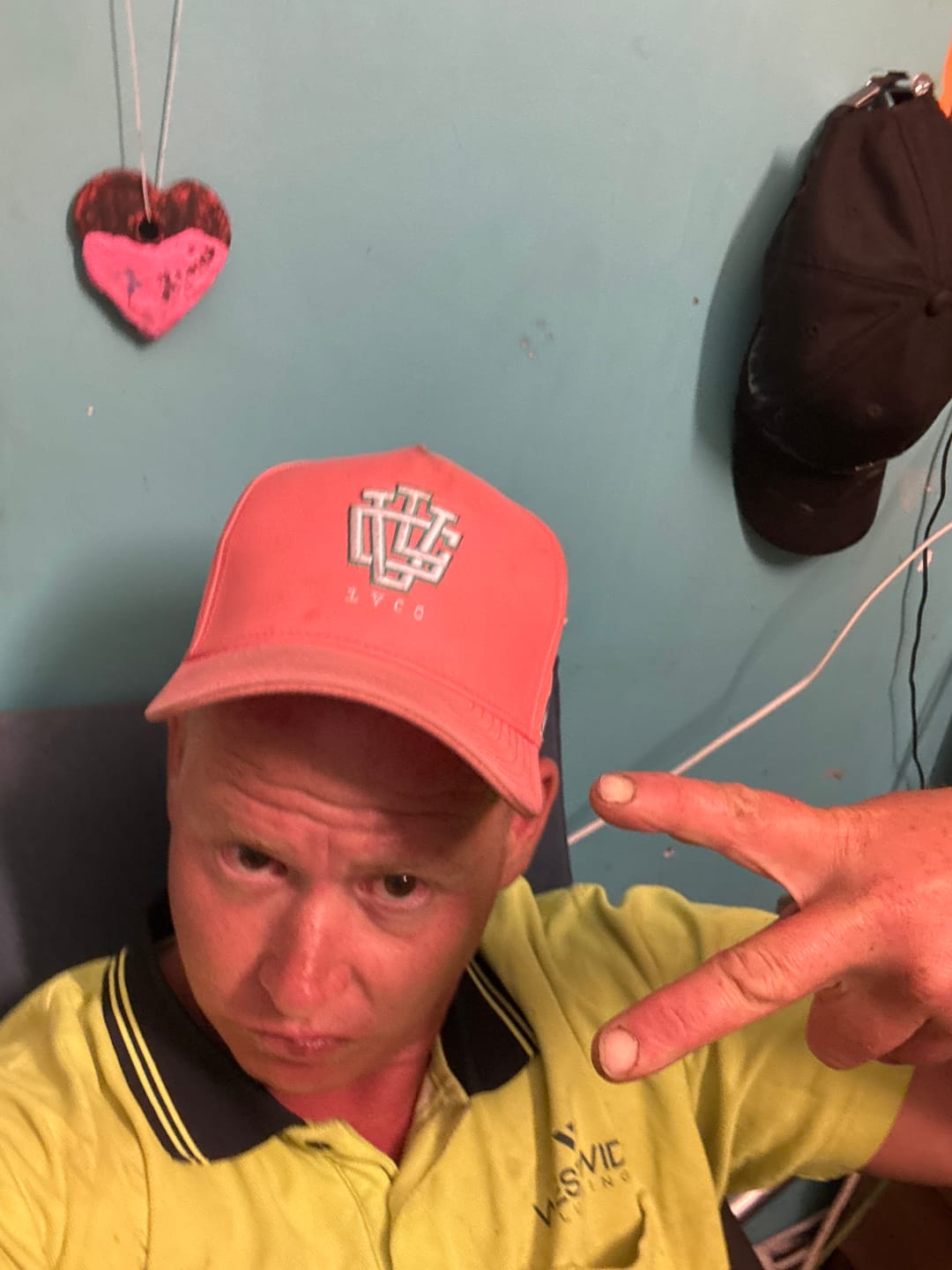 Customer photo review of LVCO Midnight Red A-Frame Snapback