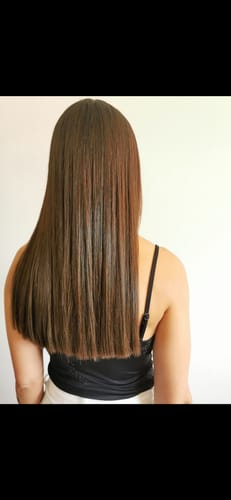 Customer photo review of Kit Pink Ruby  - Alisamento Orgânico Clary Liss