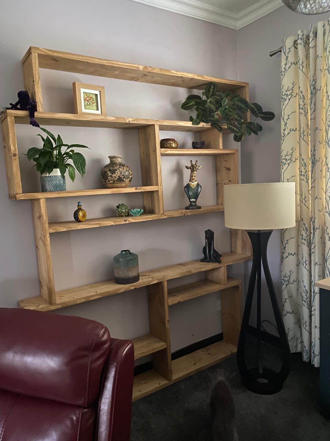 Customer photo review of Reclaimed Wood Bookcase - Rustic Shelving Unit | Scaffold Timber Furniture | Storage - Boxes