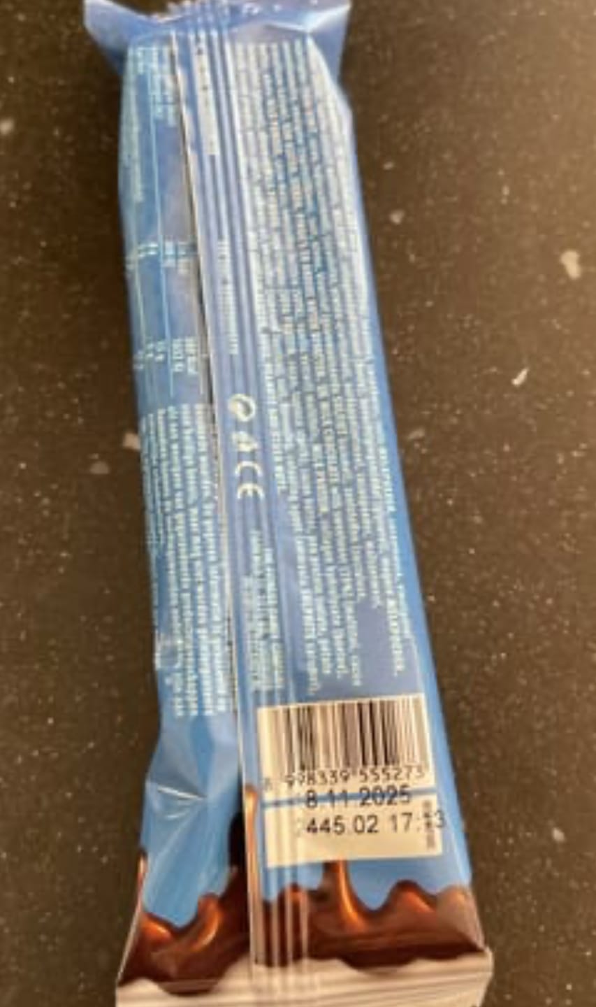 Customer photo review of FITNESS CANDY Milky Chocolate & Crispy Cream