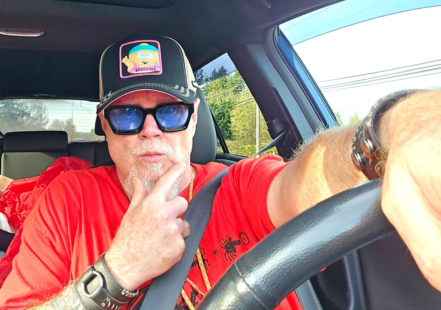 Customer photo review of OVERLORD X South Park: Cartman Beefcake Trucker Cap