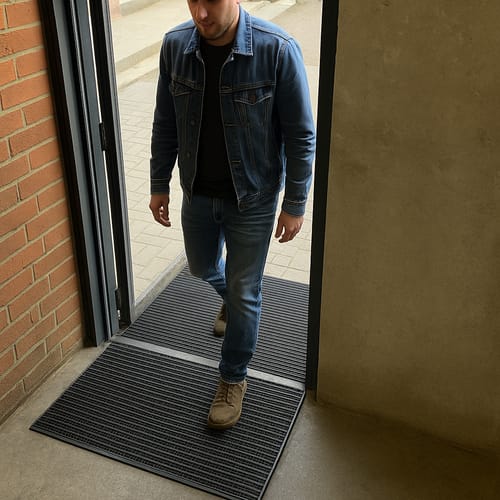 Customer photo review of Commercial Entrance Mat High Traffic Entrances and Walkway Mats