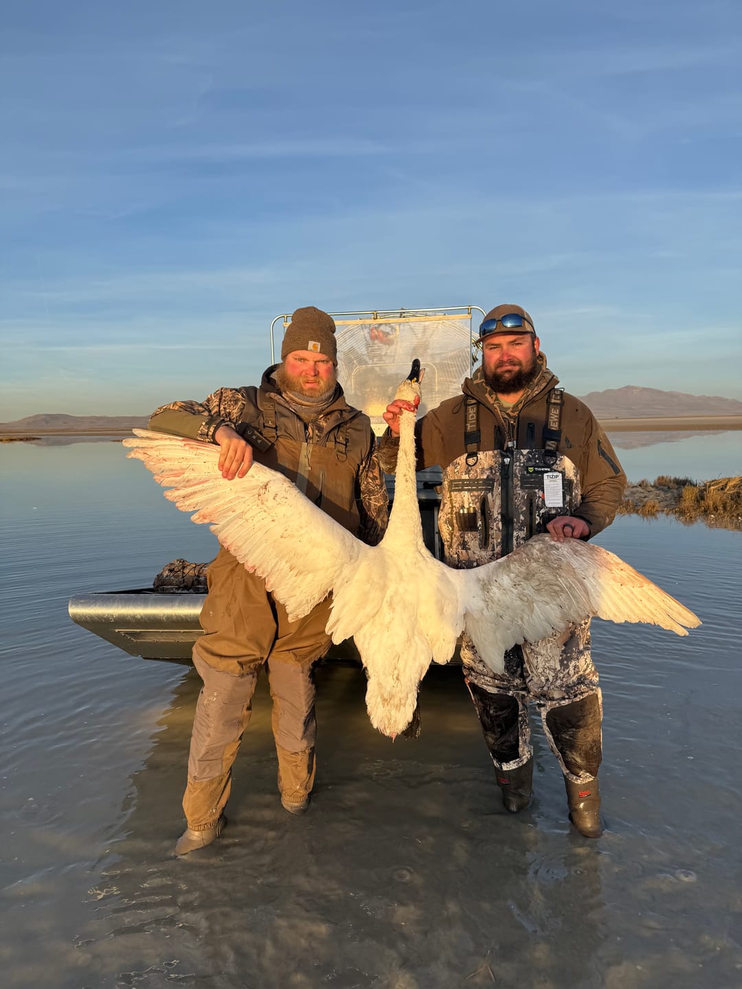 Customer photo review of TIDEWE × MinnDak Slough Dawgs TIZIP® Breathable Duck Hunting Waders