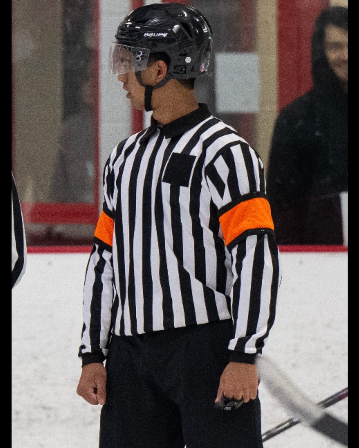 Customer photo review of ZA REFEREE SNAP ON ORANGE OR RED ARM BANDS