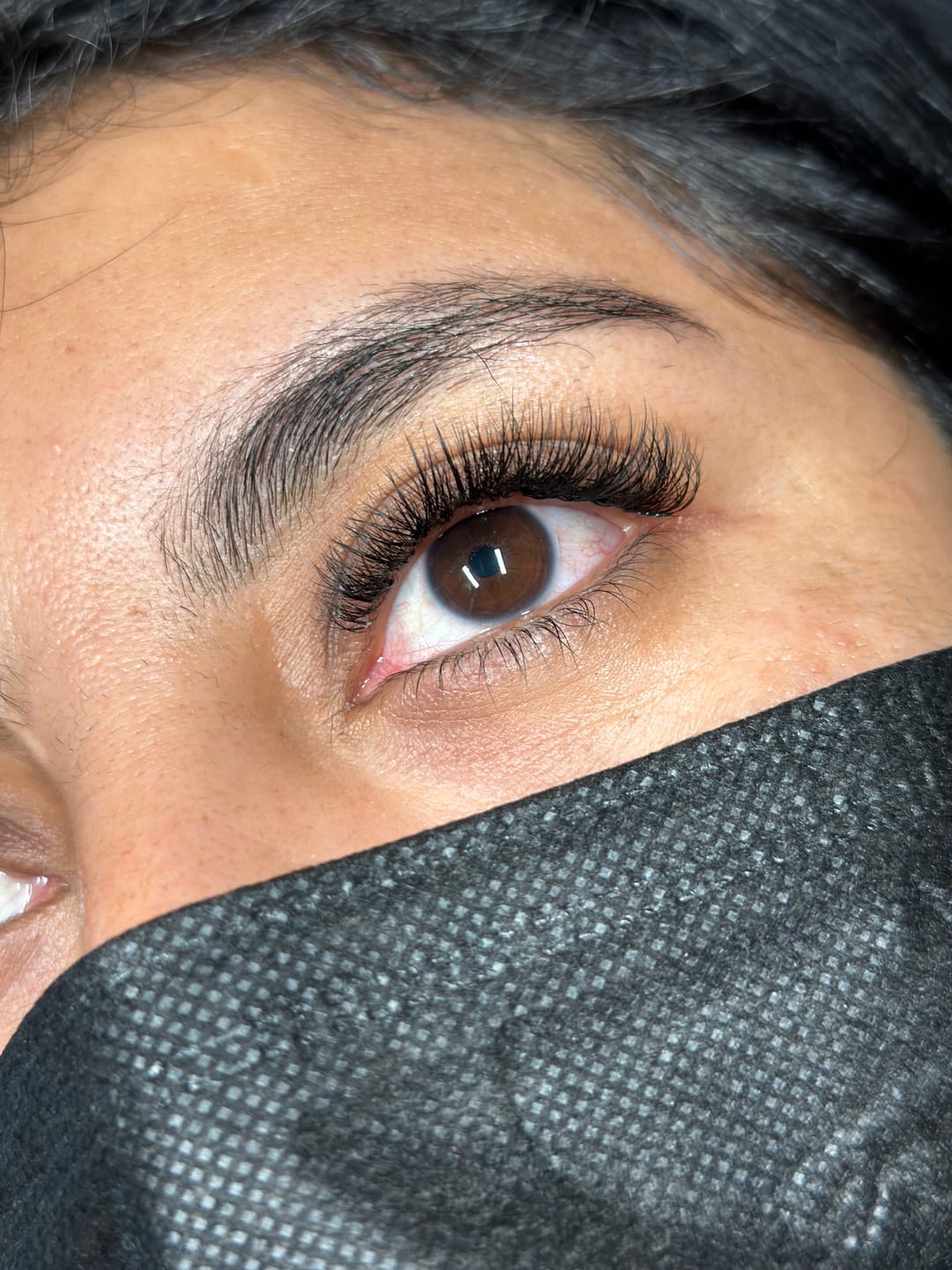 Customer photo review of Mixed Volume Lashes