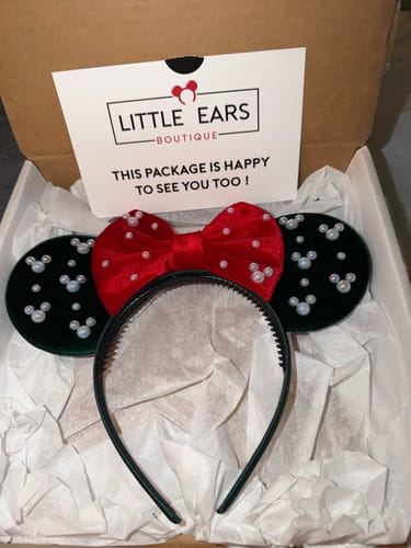 Customer photo review of Forest & Red Pearls Mickey Ears
