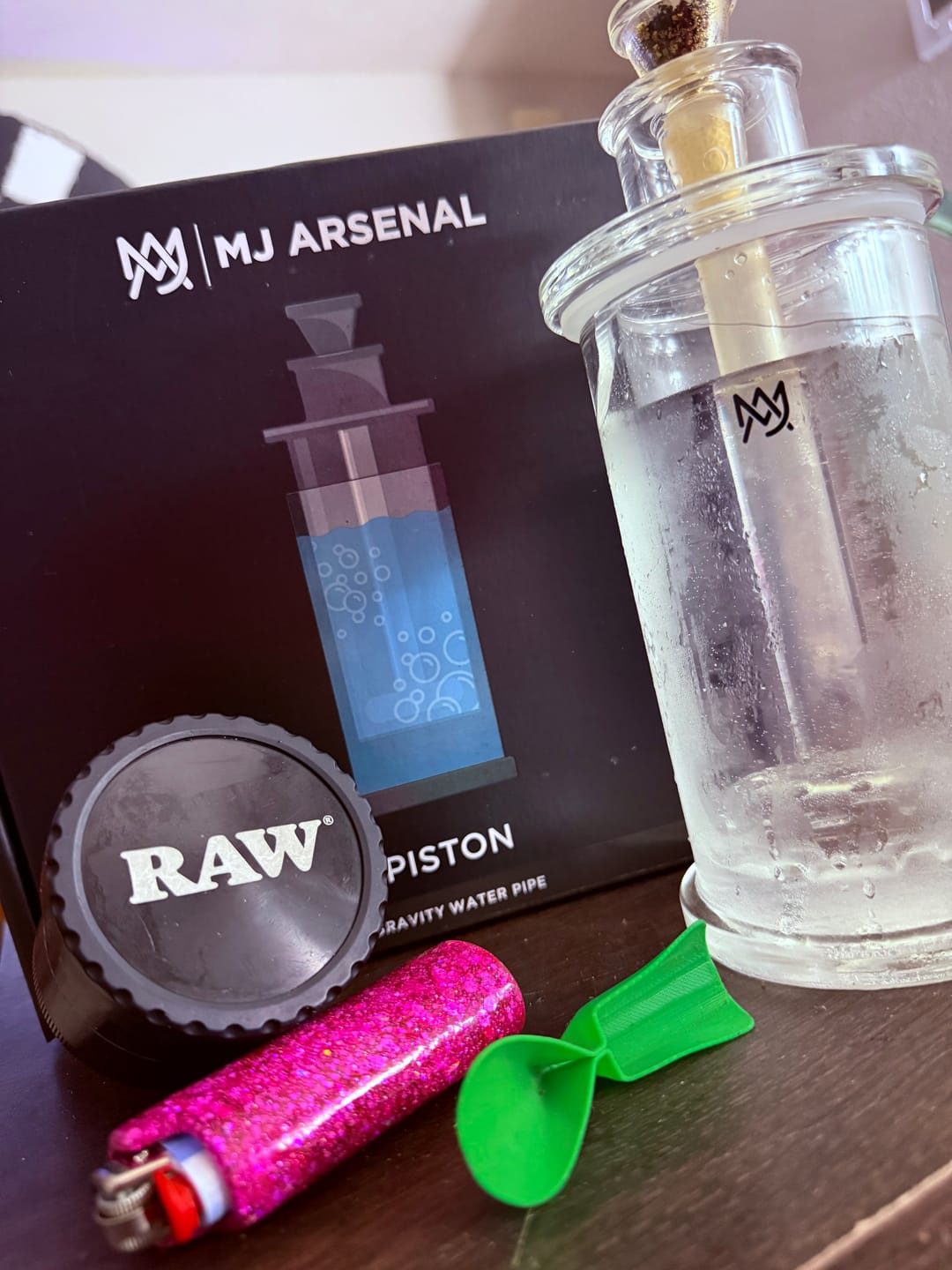 Customer photo review of Piston Gravity Bong