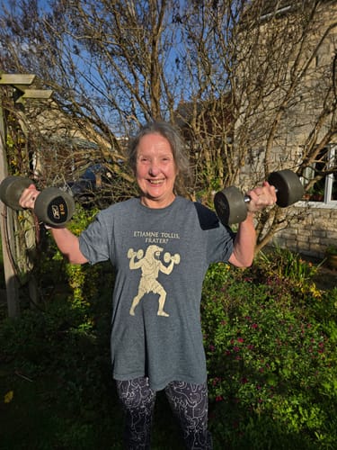 Customer photo review of Hercules Do You Even Lift Bro in Latin T-Shirt