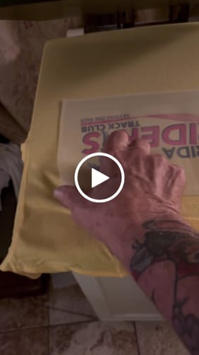 Customer video review of DTF Transfers Upload Your Gang Sheet