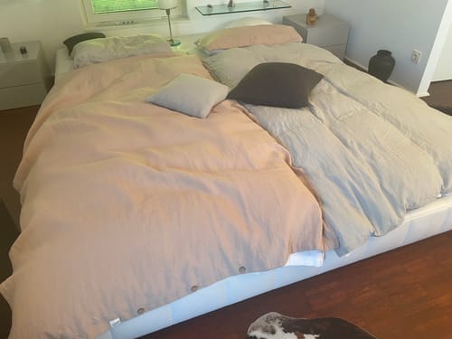 Customer photo review of Portobello Linen Duvet Cover Set