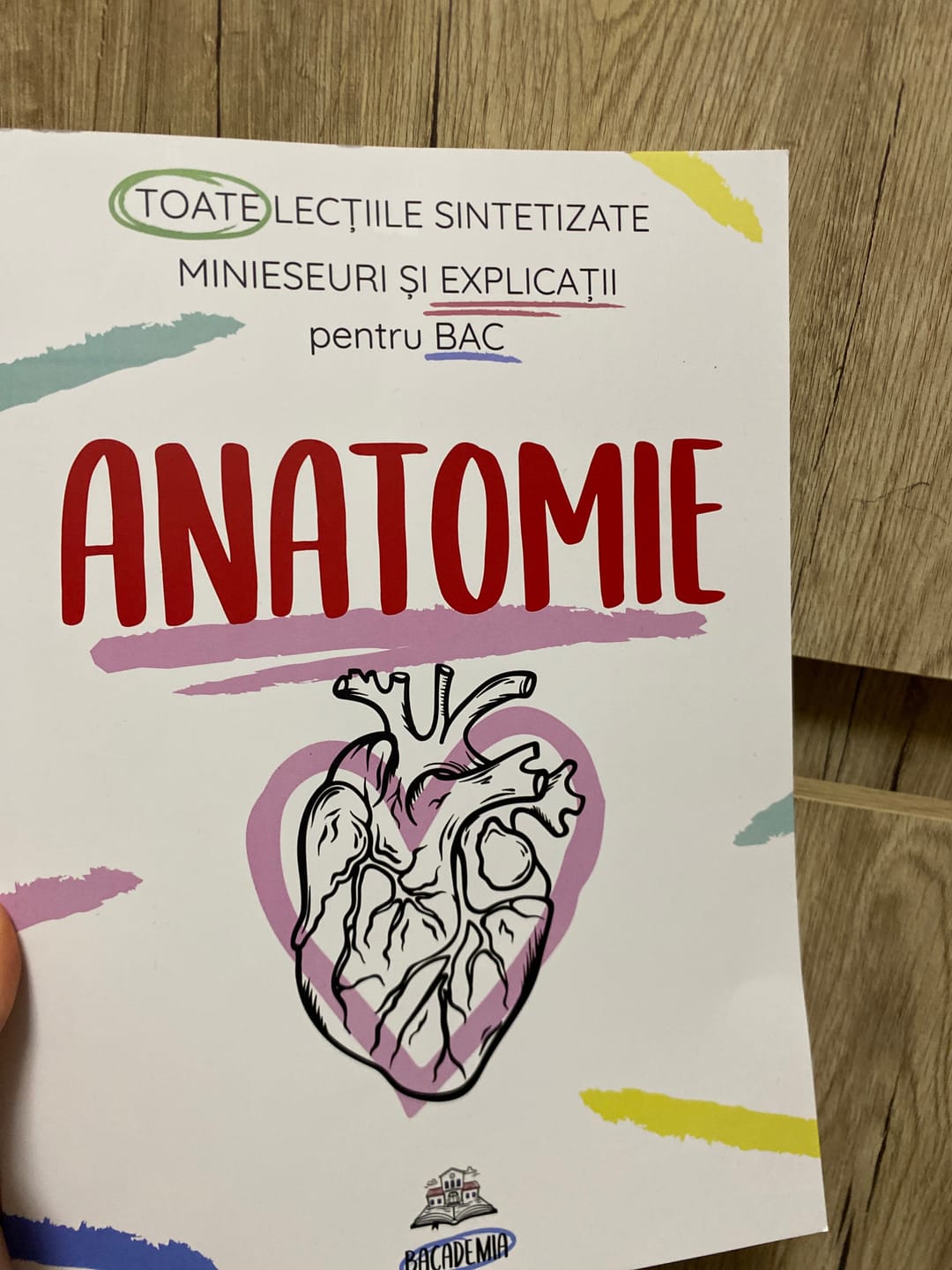 Customer photo review of Carte Anatomie Bacalaureat (Biologie clasele XI-XII) Bacademia