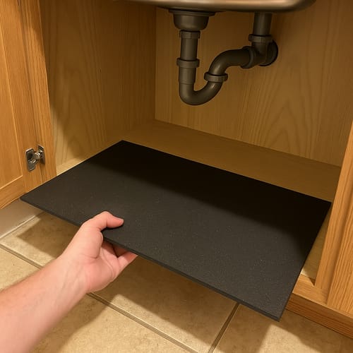 Customer photo review of Sound Absorber Extra 4mm Damping Mat For Cabinets And Sinks