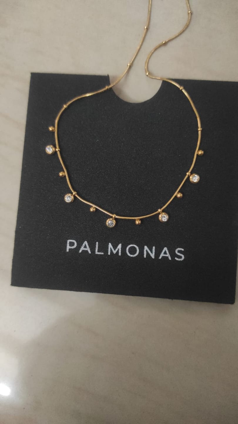 Customer photo review of Shimmering Diamond Chain Necklace