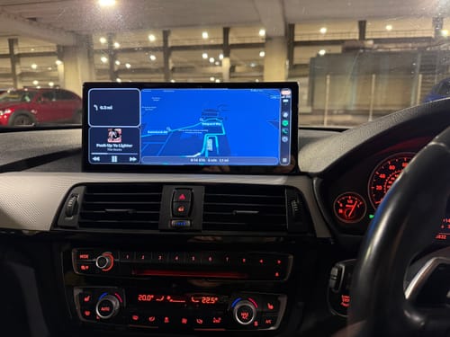 Customer photo review of 12.3'' Ultra CarPlay Android Auto Linux screen for BMW 3/4er F30~F36 NBT(13-16)