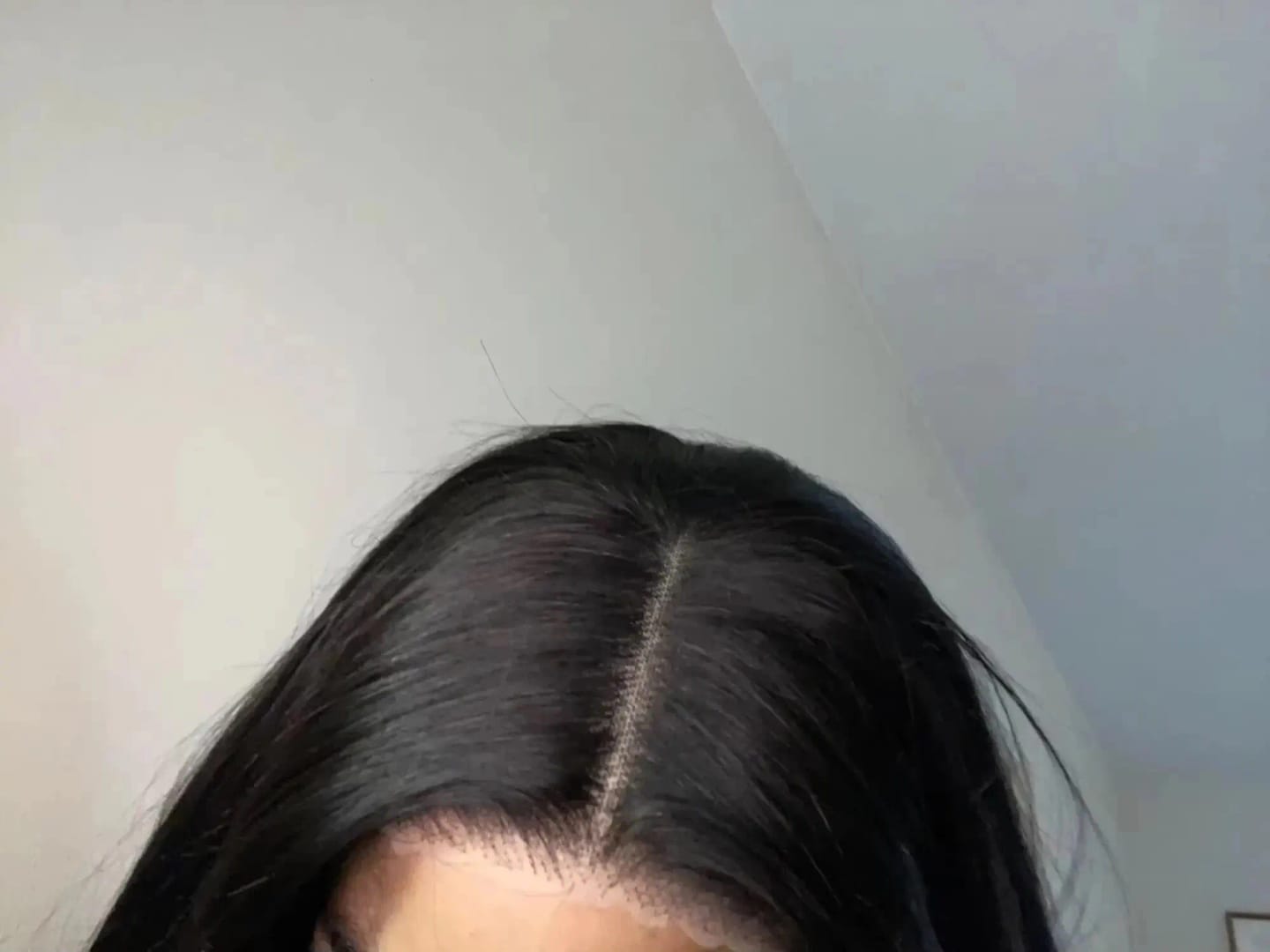 Customer photo review of More Face 13x6 HD Straight Lace Frontal Wigs Pre Bleached Knots Human Hair Wigs With Elastic Drawstring