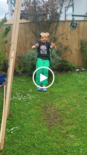 Customer video review of Flying Squirrel Monkey Bars & Swing Set