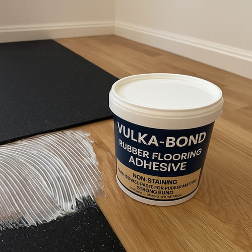 Customer photo review of Vulka-Bond Rubber Flooring Adhesive – Non-Staining, Easy-Trowel Paste for Rubber Matting, Strong Bond, Ideal for Flooring Installation